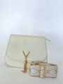 Damen Tasche mit Schulterriemen creme