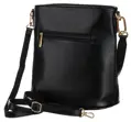 Damenhandtasche aus schwarzem Leder