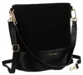 Damenhandtasche aus schwarzem Leder