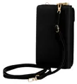 Schwarze Damenbrieftasche mit Riemen M-16