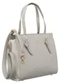 Damenhandtasche aus grauem Öko-Leder