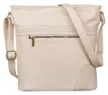 Damenhandtasche aus beigem Öko-Leder