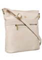 Damenhandtasche aus beigem Öko-Leder