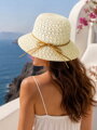 Sommerhut in Creme mit Kordel A-73