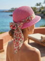 Damenhut mit Schleife KDS- 19 rosa