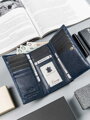 Praktická kožená peňaženka 55020-SH-0130 modrá 