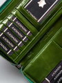Zelená kožená dámska peňaženka 76119-SH-RFID-1738