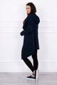 Lange Damen Sweatshirt-Jacke 8928 dunkelblau