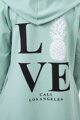 Lange Damen Sweatshirt-Jacke 9113 minze