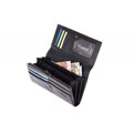 Dámska kožená peňaženka CAVALDI PX 24-3 čierna