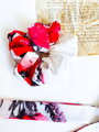 Scrunchie VSB farbiges Haargummi Mohnblume