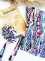 VSB Scrunchie farbiges Haargummi  mit Muster