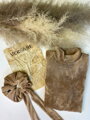 VSB Scrunchie farbiges Haargummi in brauner Farbe