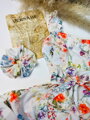 Scrunchie VSB buntes Haargummi mit Blumen
