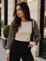 T-Shirt mit Leopardenmuster