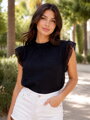 Trendige Bluse schwarz