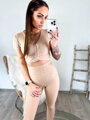 Damen-Sportanzug beige