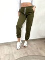 Stilvolle warme grüne Damen Jogginghose 