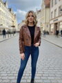 Braune kurze Damenjacke