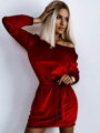 Damen luxuriöses Kleid FLV621 rot