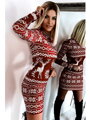 Damen-Weihnachtskleid VSB rot
