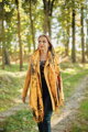 Damen Wintermantel LEA senf meliert