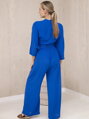 Blaues Set 6289 Bluse+Hose