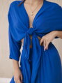 Blaues Set 6289 Bluse+Hose