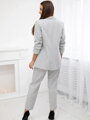 Damen Set Blazer+Hose 80172K grau