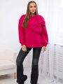 Wunderschöner Sweatshirt mit Schleife 9797 rosa