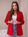 Einfarbige Damenjacke 9709 in Rot