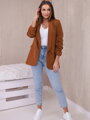 Schlichte braune elegante Jacke
