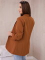 Schlichte braune elegante Jacke