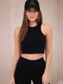 Hoodie+Crop-Top+Leggings 9446 schwarz