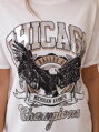 Oversized T-Shirt CHICAGO 01-2429 silber