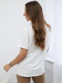 Baumwoll-T-Shirt 01-2361 LOVE weiß
