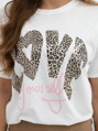 Baumwoll-T-Shirt 01-2361 LOVE weiß
