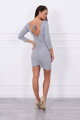 Damen Bleistiftkleid hellgrau