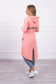 Damen-Sweatshirt mit loser Kapuze KS apricot