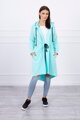 Damen Sweatshirt mit Zugschnur 8998 mentholgrün