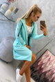 Damen Sweatshirt mit Zugschnur 8998 mentholgrün