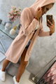 Damen Sweatshirt mit Zugschnur 8998 puderrosa