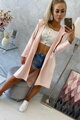 Damen Sweatshirt mit Zugschnur 8998 puderrosa