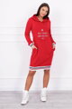 Damen Sweatshirt Kleid BROOKLYN 62095 rot