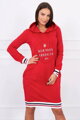 Damen Sweatshirt Kleid BROOKLYN 62095 rot