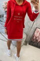 Damen Sweatshirt Kleid BROOKLYN 62095 rot