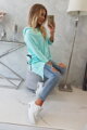 Damen Sweatshirt FAHRRAD 9139 menthol