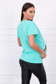 Dámske tehotenské tričko mentolové 2992
