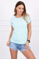 Damen-T-Shirt mit der Aufschrift hellblau