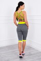 Damen Sportset grau + neongelb